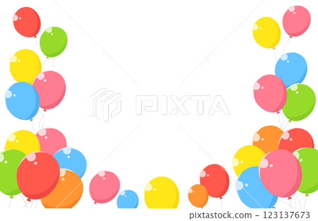 Balloons bunch illustration background 123137673
