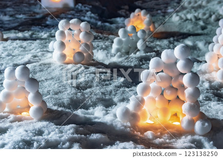 雪蠟燭（十日町雪祭） 123138250