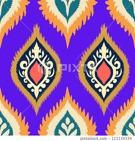 ethnic boho seamless pattern. traditional ornament with repeating motif. folk motif. folk motif. vector illustration. ethnic boho seamless pattern. traditional ornament with repeating motif. folk motif. folk motif. vector illustration. 123138334