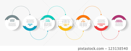Infographic design template with place for your data. Vector illustration. 123138540