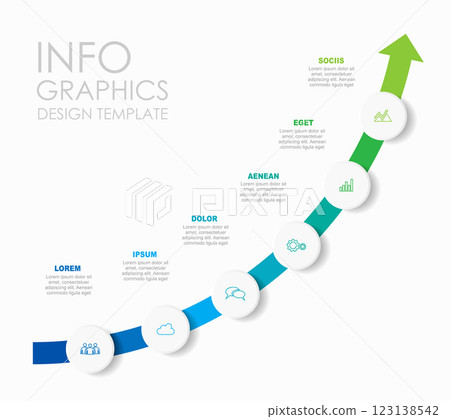 Infographic design template with place for your data. Vector illustration. 123138542