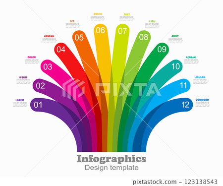 Infographic design template with place for your data. Vector illustration. 123138543