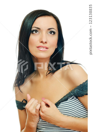 beauty brunette beauty brunette 123138835