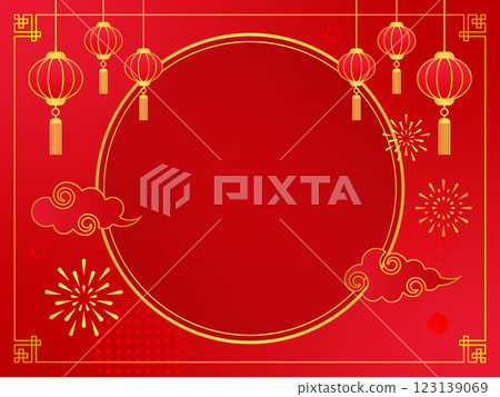 中國農曆新年 新年橫幅 背景 中國 123139069