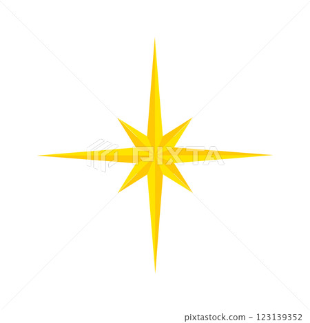 Star of Bethlehem Icon. Christmas star. Glitter Sparkling 123139352