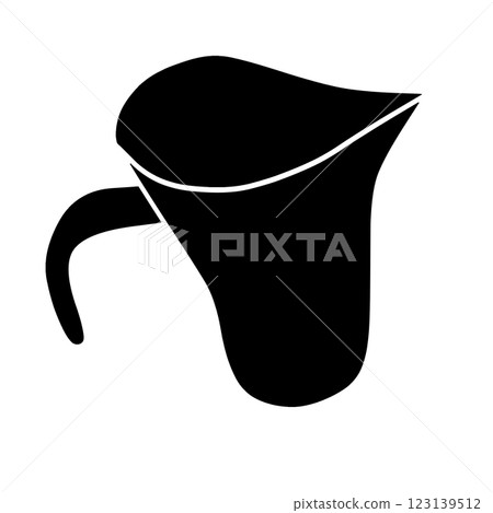 Simple measuring cup hand drawn illustration 123139512