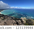 從懸崖欣賞海岸線美景 123139944