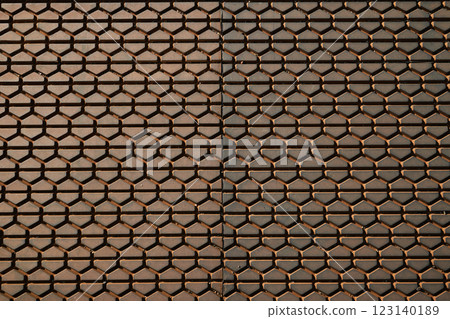 Close-up of anti-slip rubber at a railroad crossing, industrial material background (Background Texture Series) 123140189