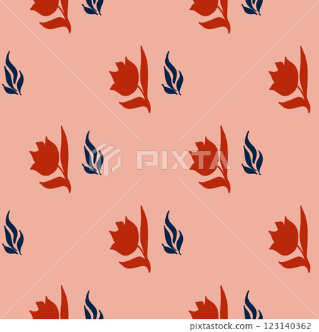 Seamless pattern for sewing clothes and printing on fabric. Floral ornament. Branches and grasses. Vector illustration. Hand drawn drawing. Seamless pattern for sewing clothes and printing on fabric. Floral ornament. Branches and grasses. Vector illustration. Hand drawn drawing. 123140362