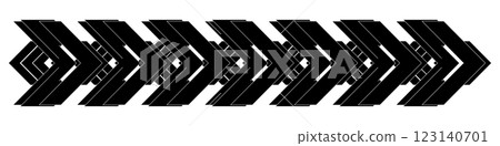 Black isolate vector arrows on white background 123140701