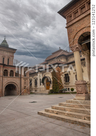 Antim Monastery courtyard in Bucharest, Romania. 123141252