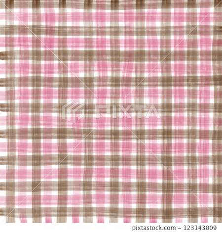 Pink Brown Gingham Check Hand Drawn Background Pattern Overlay Pink Brown Gingham Check Hand Drawn Background Pattern Overlay 123143009