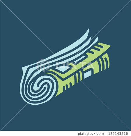 Doodle newspaper icon hand drawn in a modern minimalistic style Doodle newspaper icon hand drawn in a modern minimalistic style 123143216