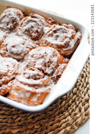 Freshly baked homemade cinnamon rolls Freshly baked homemade cinnamon rolls 123143681