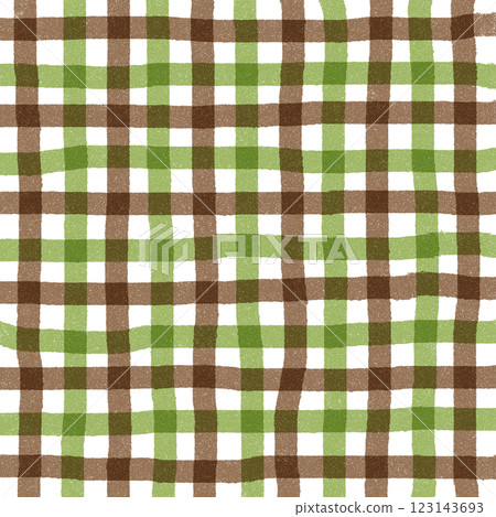 Green Brown Plaid Gingham Check Hand Drawn Background Pattern Overlay Green Brown Plaid Gingham Check Hand Drawn Background Pattern Overlay 123143693