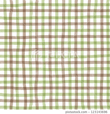 Green Brown Plaid Gingham Check Hand Drawn Background Pattern Overlay Green Brown Plaid Gingham Check Hand Drawn Background Pattern Overlay 123143696