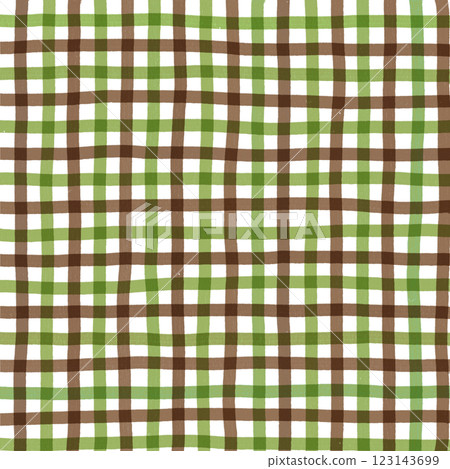 Green Brown Plaid Gingham Check Hand Drawn Background Pattern Overlay Green Brown Plaid Gingham Check Hand Drawn Background Pattern Overlay 123143699