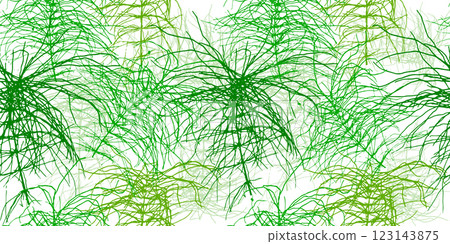 Green leaf seamless pattern. Botanical background with green twigs. hand drawing. Not AI Vector illustration 123143875