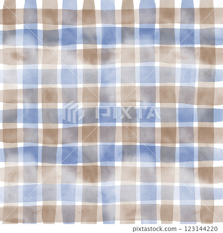 Navy Blue Brown Plaid Gingham Check Hand Drawn Background Pattern Overlay Navy Blue Brown Plaid Gingham Check Hand Drawn Background Pattern Overlay 123144220