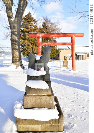 冬季拍攝北海道北斗市千代田稻荷神社境內 123144958