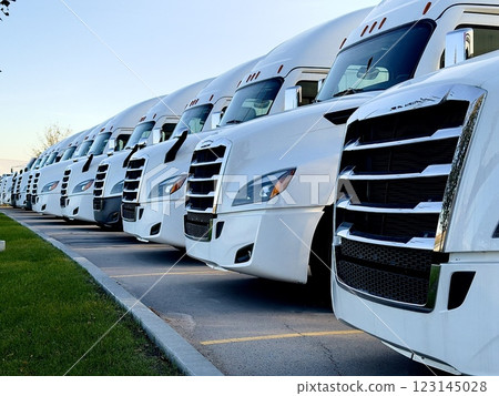 white trucks parking in the parking lot white trucks parking in the parking lot 123145028