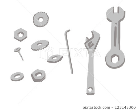 簡單的螺絲和釘子的手繪插畫集 簡單的螺絲和釘子的手繪插畫集 123145300