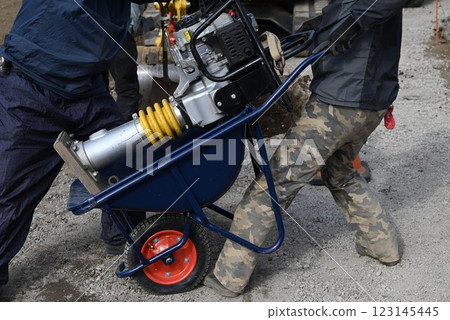 Background material for sewer pipe installation work, sewerage construction work, and living environment improvement Background material for sewer pipe installation work, sewerage construction work, and living environment improvement 123145445