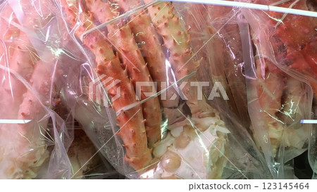 Delicious Fresh frozen crab Legs Ready for Your Culinary Creations and Perfectly Packaged Delicious Fresh frozen crab Legs Ready for Your Culinary Creations and Perfectly Packaged 123145464