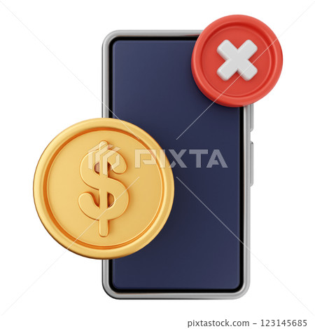 3d money transaction smartphone 3d money transaction smartphone 123145685