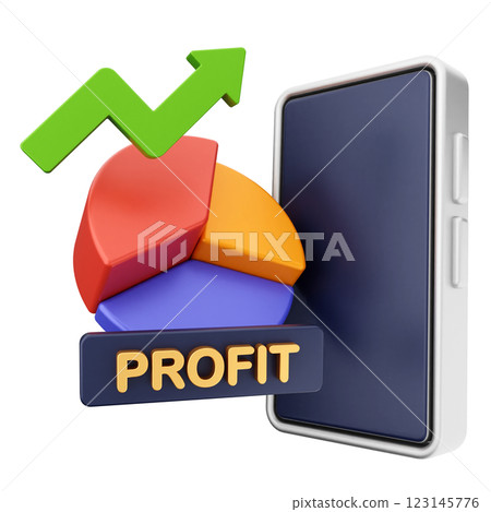 3d trading chart profit 3d trading chart profit 123145776