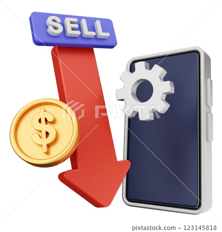 3d trading smartphone sell 3d trading smartphone sell 123145818