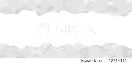 Gray watercolor hazy frame vector illustration Anxiety Dissatisfaction Worry Depression Melancholy 123145964