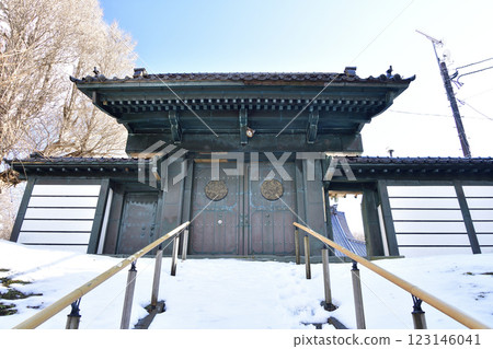 冬季拍攝北海道江差町東本願寺、江別院境內 123146041