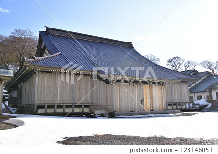 冬季拍攝北海道江差町東本願寺、江別院境內 冬季拍攝北海道江差町東本願寺、江別院境內 123146051