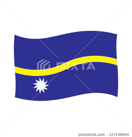 Nauru country flag 123146064