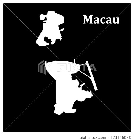 Map of Macau region 123146088