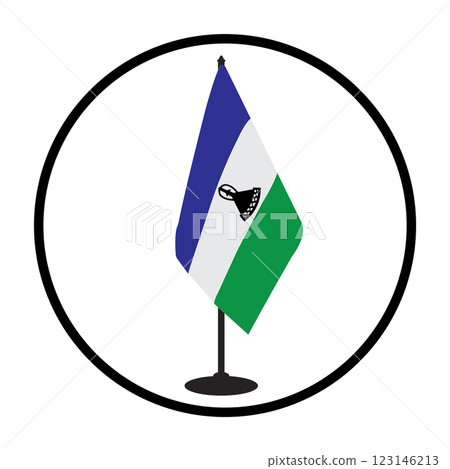 Lesotho country flag Lesotho country flag 123146213