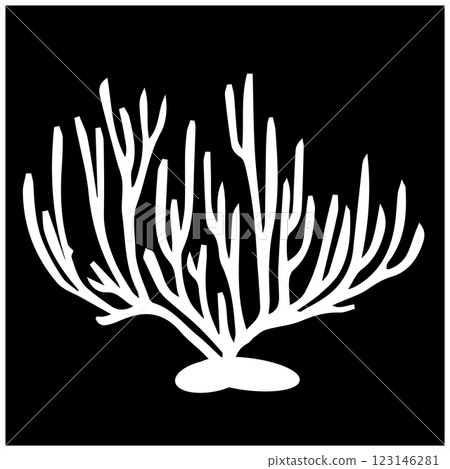 Coral logo design template 123146281