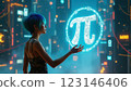 Futuristic Dreamlike Metropolis with Vibrant Colors 123146406