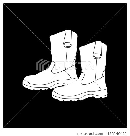 safety shoes iconl design safety shoes iconl design 123146421