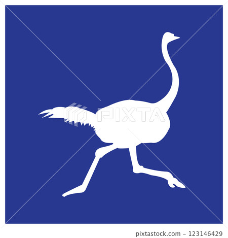 ostrich icon simple design ostrich icon simple design 123146429