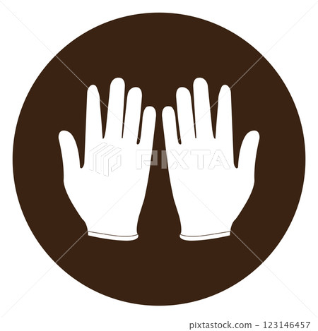 Gloves icon logo design Gloves icon logo design 123146457