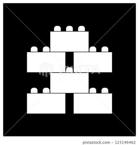 Building block icon symbol design Building block icon symbol design 123146462