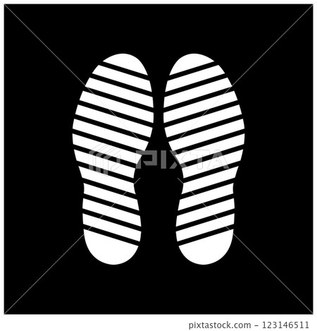 shoe sole icon logo design shoe sole icon logo design 123146511