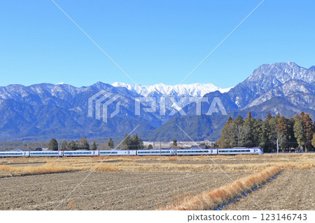 大ito線特急Azusa冬季去安mino野 123146743