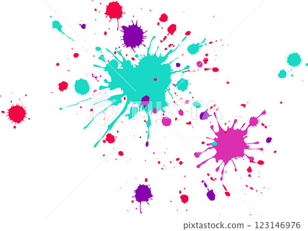 Colorful ink splatter #2 Colorful ink splatter #2 123146976