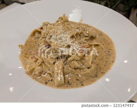 Excellent pasta at an Italian restaurant Excellent pasta at an Italian restaurant 123147457