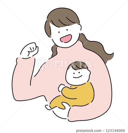 Mom and baby: "Okay!" 123148000