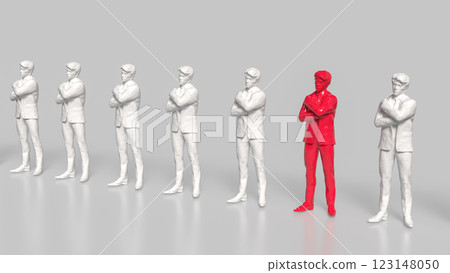 The Business men for Human Resource Management concept 3d Rendering. The Business men for Human Resource Management concept 3d Rendering. 123148050