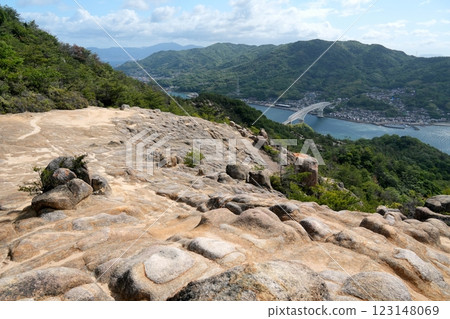 Scenery of Tenguiwa in Etajima, Hiroshima Prefecture, woven by strangely shaped rocks Ver1 Scenery of Tenguiwa in Etajima, Hiroshima Prefecture, woven by strangely shaped rocks Ver1 123148069